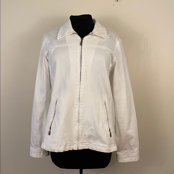 Northern reflections jacket White denim jacket northern reflections medi… - Picture 2 of 12